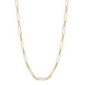 Elements Gold Elongated Link Chain Necklace-0