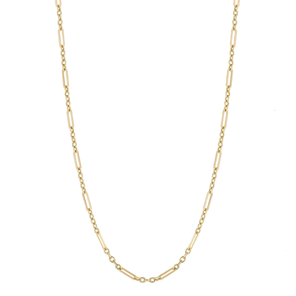 Elements Gold Mixed Length Link Chain Necklace-4