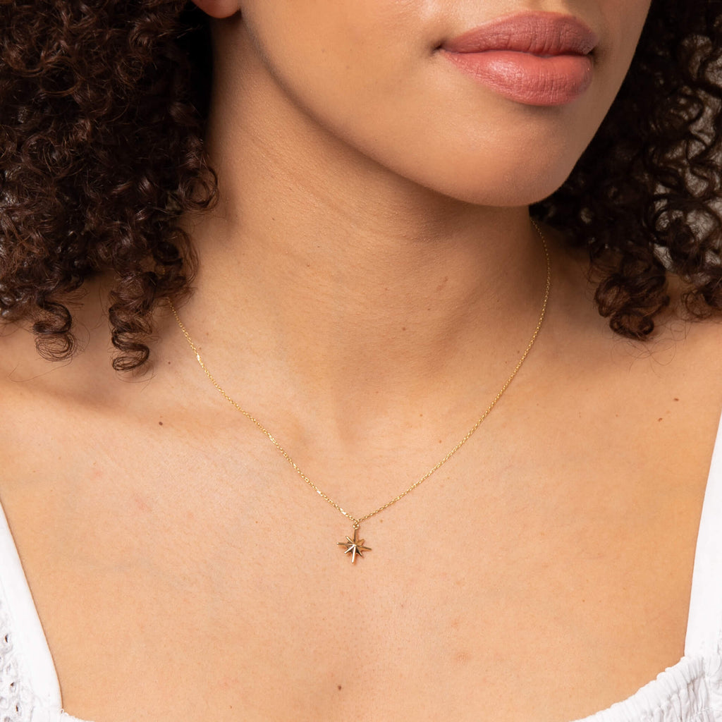 Elements Gold Starburst Necklace-1