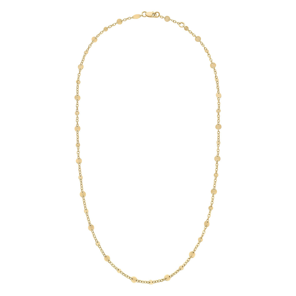 Elements Gold Discs and Chain Necklace-0