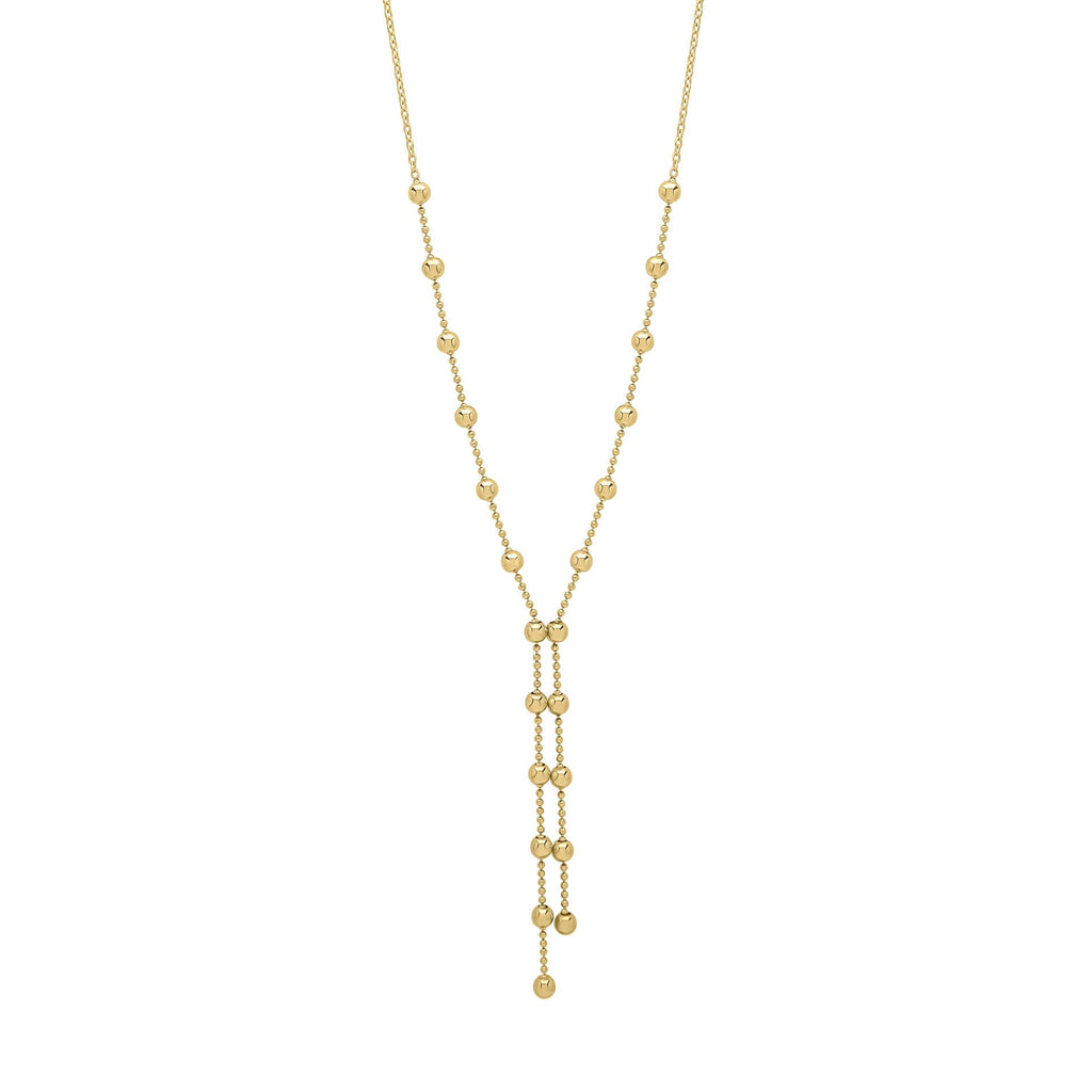 Elements Gold Ball Chain Lariat Necklace-0