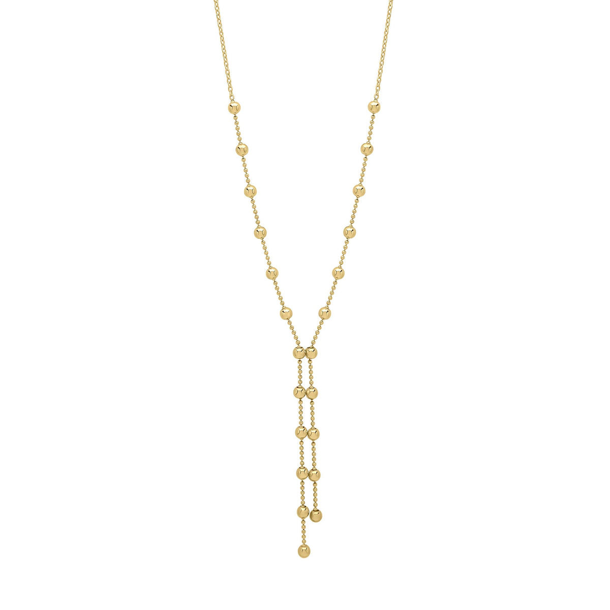 Elements Gold Ball Chain Lariat Necklace-0