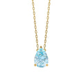 Elements Gold Pear Fancy Cut Topaz Necklace-0