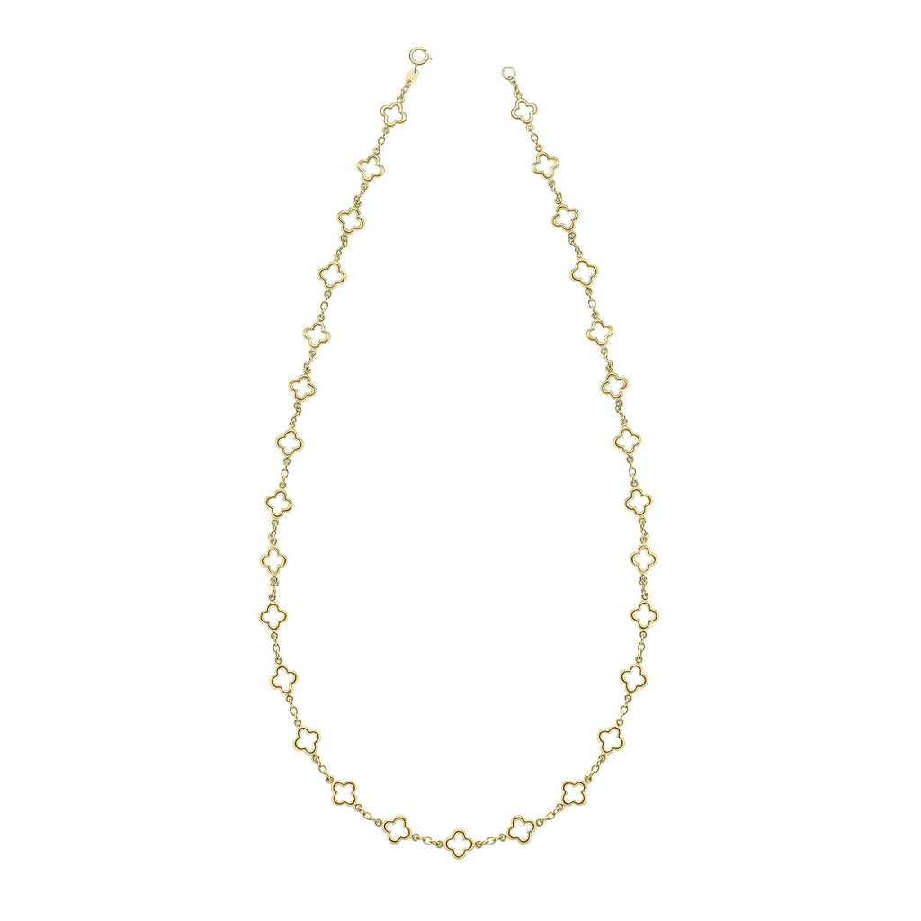 Elements Gold Quatrefoil Station Necklace-3