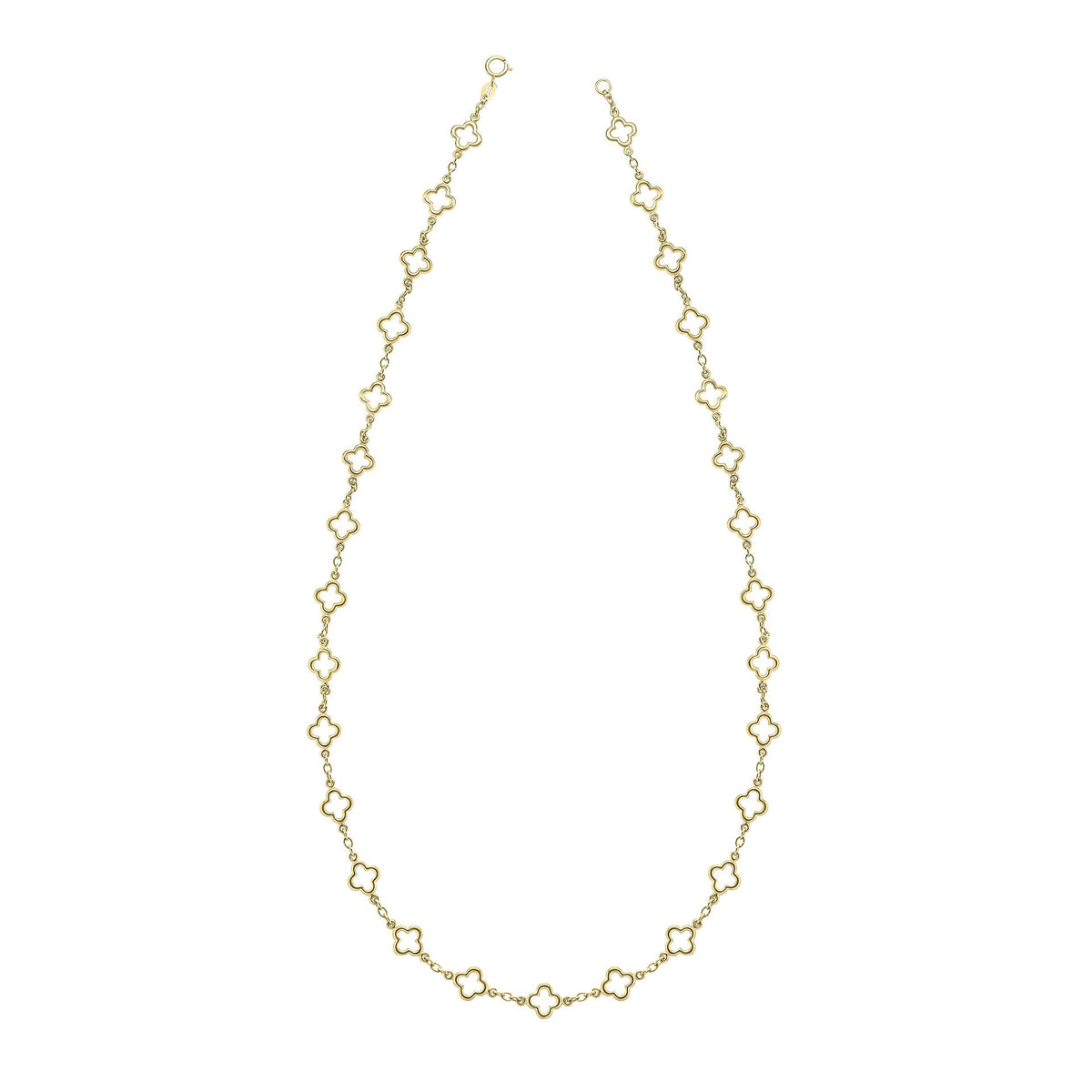 Elements Gold Quatrefoil Station Necklace-3