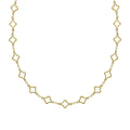Elements Gold Quatrefoil Station Necklace-0