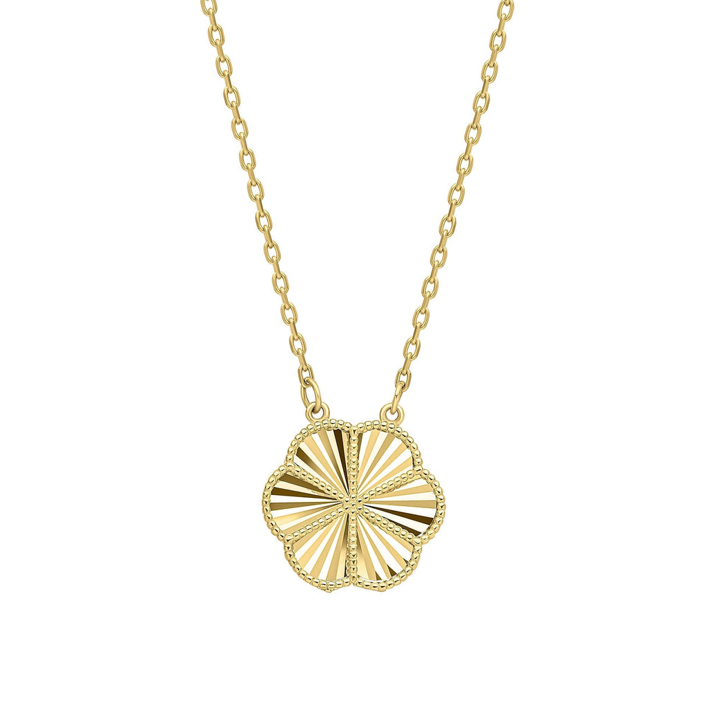 Elements Gold English Rose Necklace-3