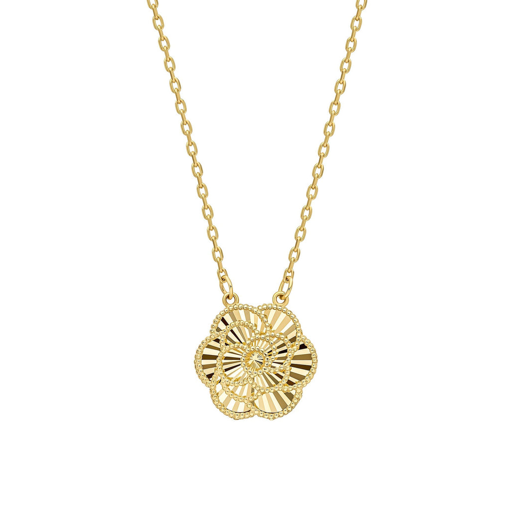 Elements Gold English Rose Necklace-0