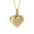 Elements Gold Stippled Bale Heart Locket-0