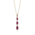 Elements Gold Marquise Triple Drop Pendant-0