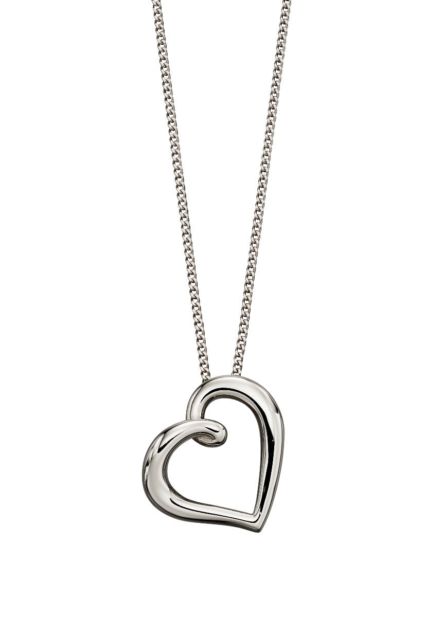 Elements Gold Organic Heart Pendant-0