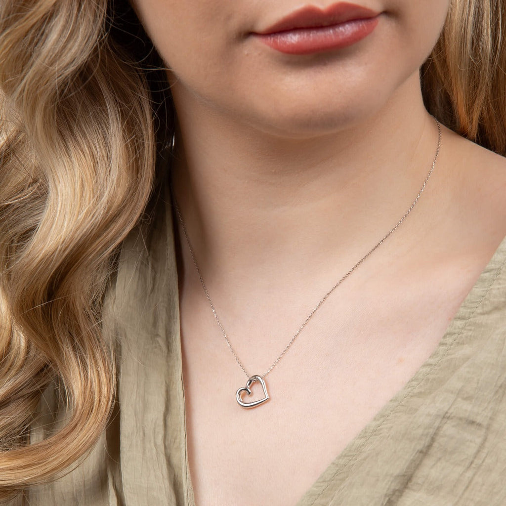 Elements Gold Organic Heart Pendant-1