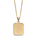 Elements Gold Rectangular Dog Tag Pendant-0