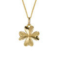 Elements Gold Four Leaf Clover Pendant-0