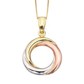 Elements Gold Tri-Metal Open Circle Pendant-0