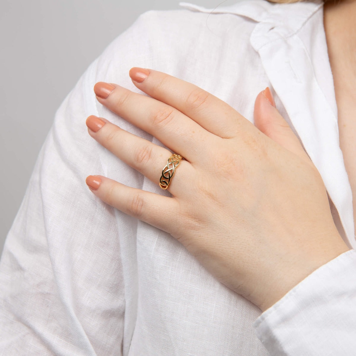 Elements Gold Celtic Pattern Ring-2