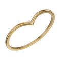 Elements Gold V Shape Band Stacking Ring-0