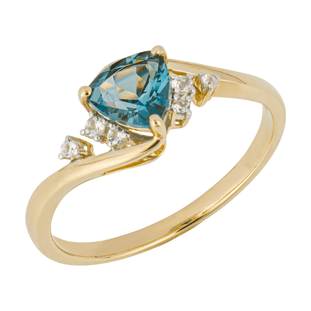 Elements Gold Trillion Semi-Precious Ring-3
