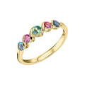 Elements Gold Amalfi Three Colour Twist Ring-0