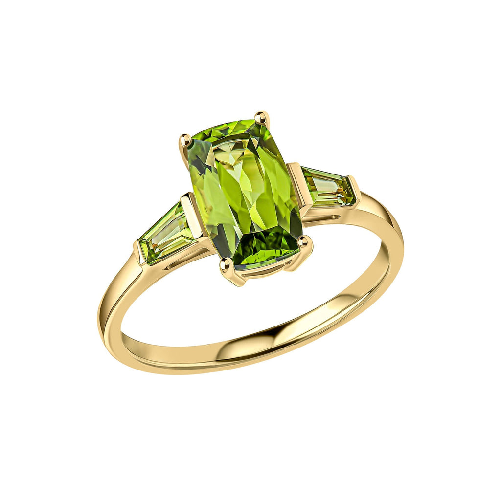 Elements Gold Trilogy Peridot Ring-0