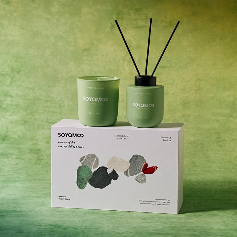Healing Wood Longjing Candle & Diffuser Gift Set