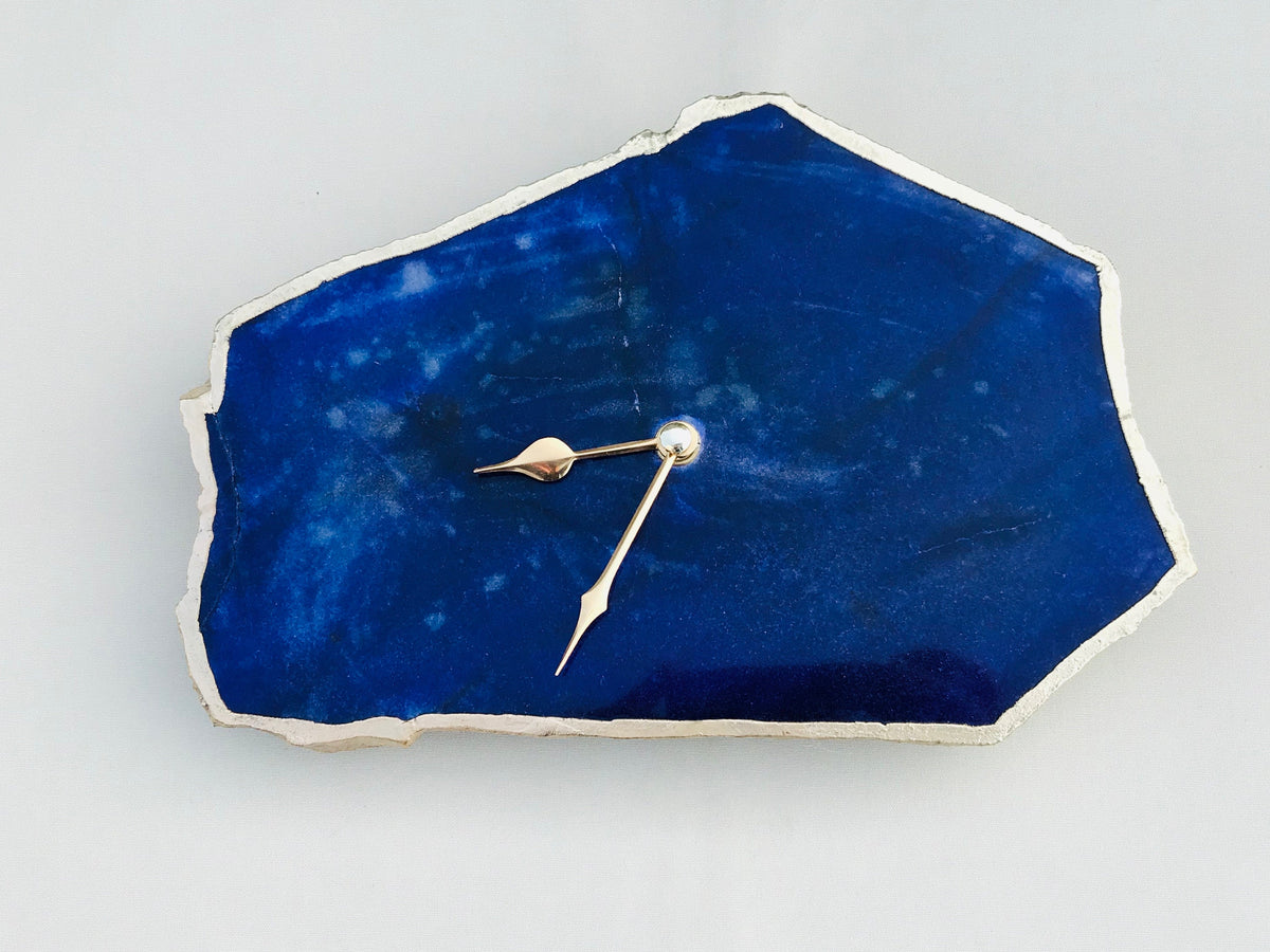 Indigo Agate Large Wall/Table Clock