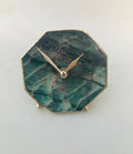 Sage Green Aventurine Octagon Desk Clock, 4 Inch-0