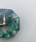 Sage Green Aventurine Octagon Wall/Desk Clock