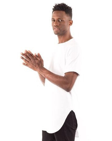 3011B - CLOSEOUT Men's Extended Curved Hem Tee