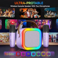 Wireless Mini Karaoke Machine with Microphones - Speakers at Dealshubindia
