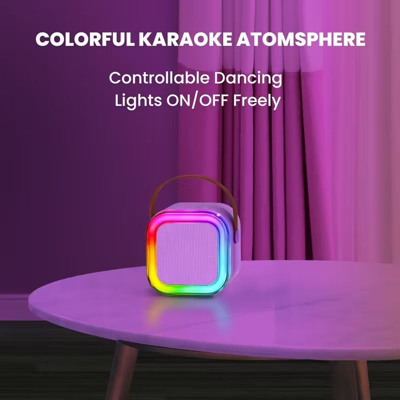 Wireless Mini Karaoke Machine with Microphones - Speakers at Dealshubindia