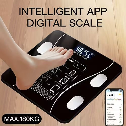 Smart Electronic Bathroom Scale with LCD Display - Body Weight Scales at Dealshubindia