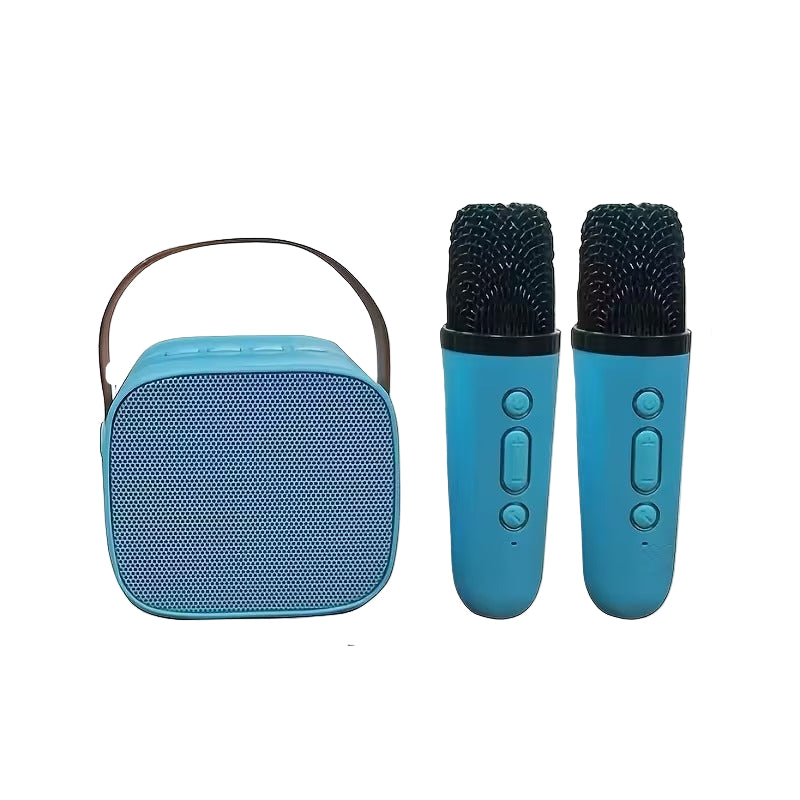 Mini Portable Karaoke Speaker with Microphones - Speakers at Dealshubindia