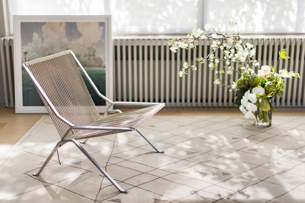 Ivory & Brown Handmade Wool Rug | Hand Tufted Wool | Jinxed by Rugfine-1