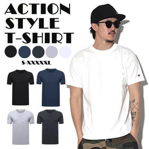 Men T-shirt Plain Blank Heavy Cotton Basic Tee Short Sleeve Large S - 5XL White