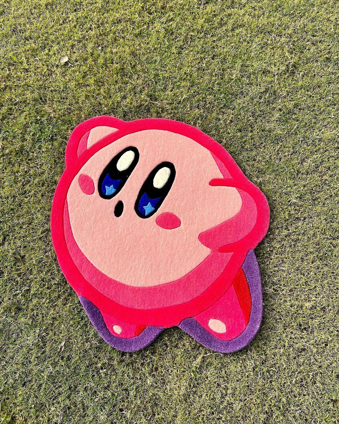 Pink, Red & Purple Character Accent Rug | Hand Tufted | Kirby by Rugfine