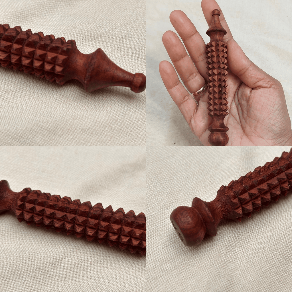 Wooden Facial Acupressure Tool wooden face massage stick