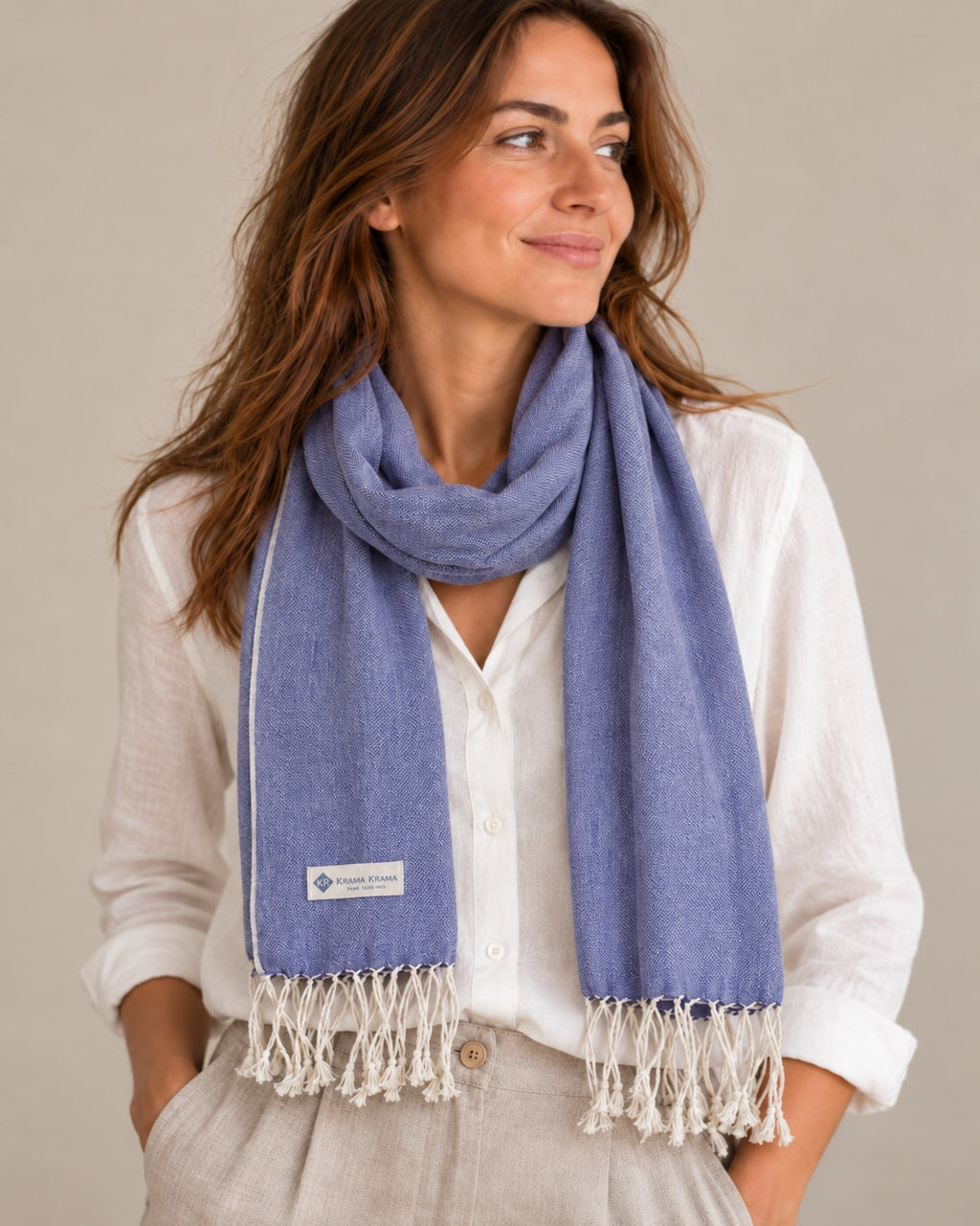modèle krama bleu jean