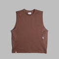 Sleeveless 2-Tone / Cotton - Maroon