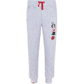 Light grey LEGO Star Wars sweatpants with red drawstring and character patch