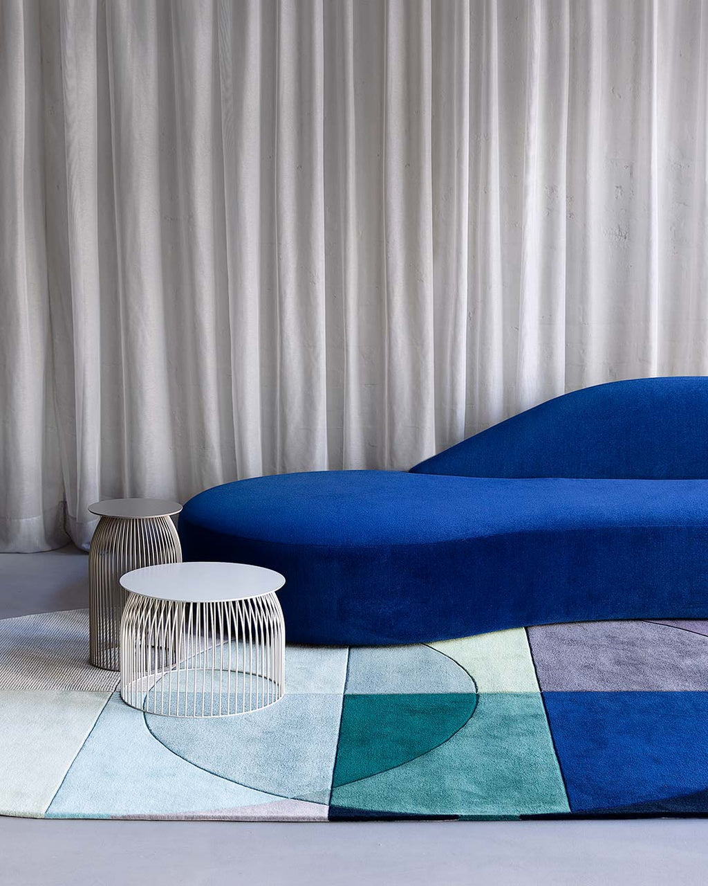 Hand Tufted Rug | Teal, Navy & Ivory | Wool | Novaglow by Rugfine