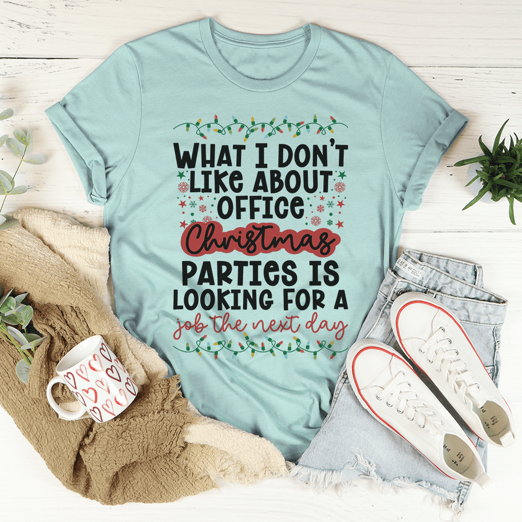 Office Christmas Parties Tee - T-SHIRT at Dealshubindia