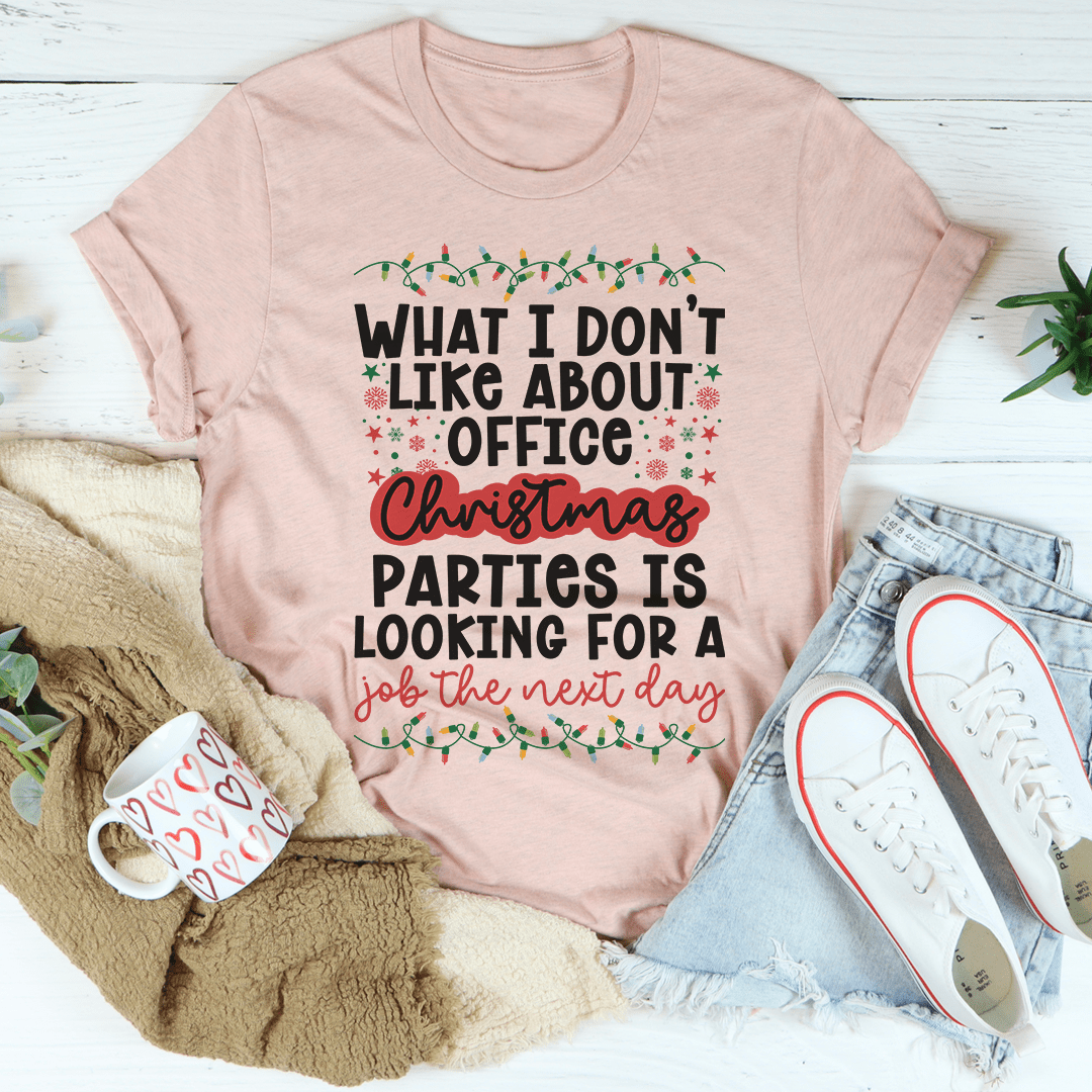 Office Christmas Parties Tee - T-SHIRT at Dealshubindia