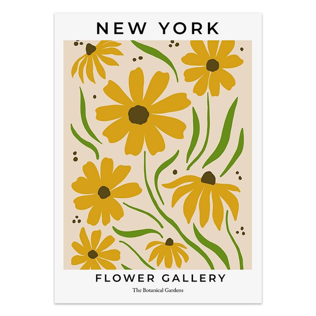 Poster Blumen Markt San Francisco Mailand London · Geschenkidee · Deko Print ohne Rahmen