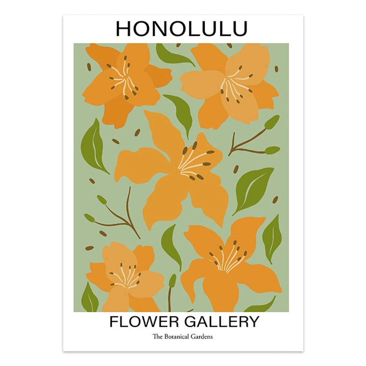 Poster Blumen Markt San Francisco Mailand London · Geschenkidee · Deko Print ohne Rahmen