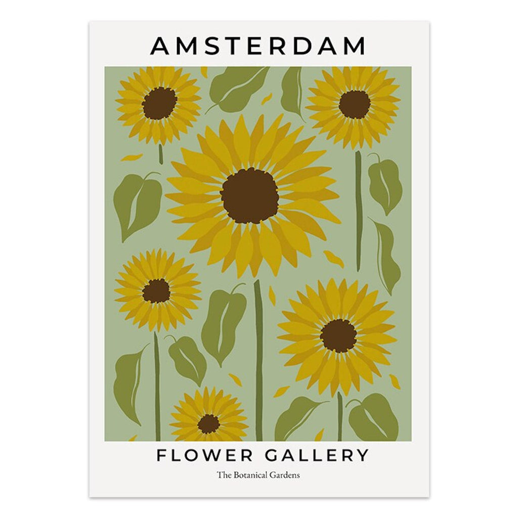 Poster Blumen Markt San Francisco Mailand London · Geschenkidee · Deko Print ohne Rahmen