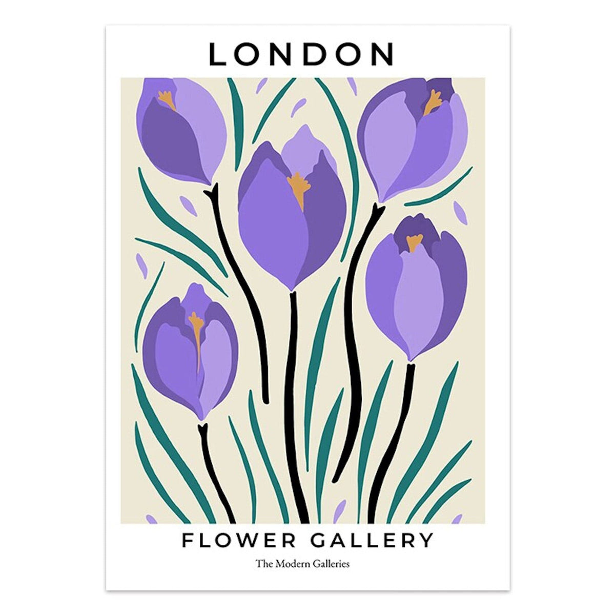 Poster Blumen Markt San Francisco Mailand London · Geschenkidee · Deko Print ohne Rahmen