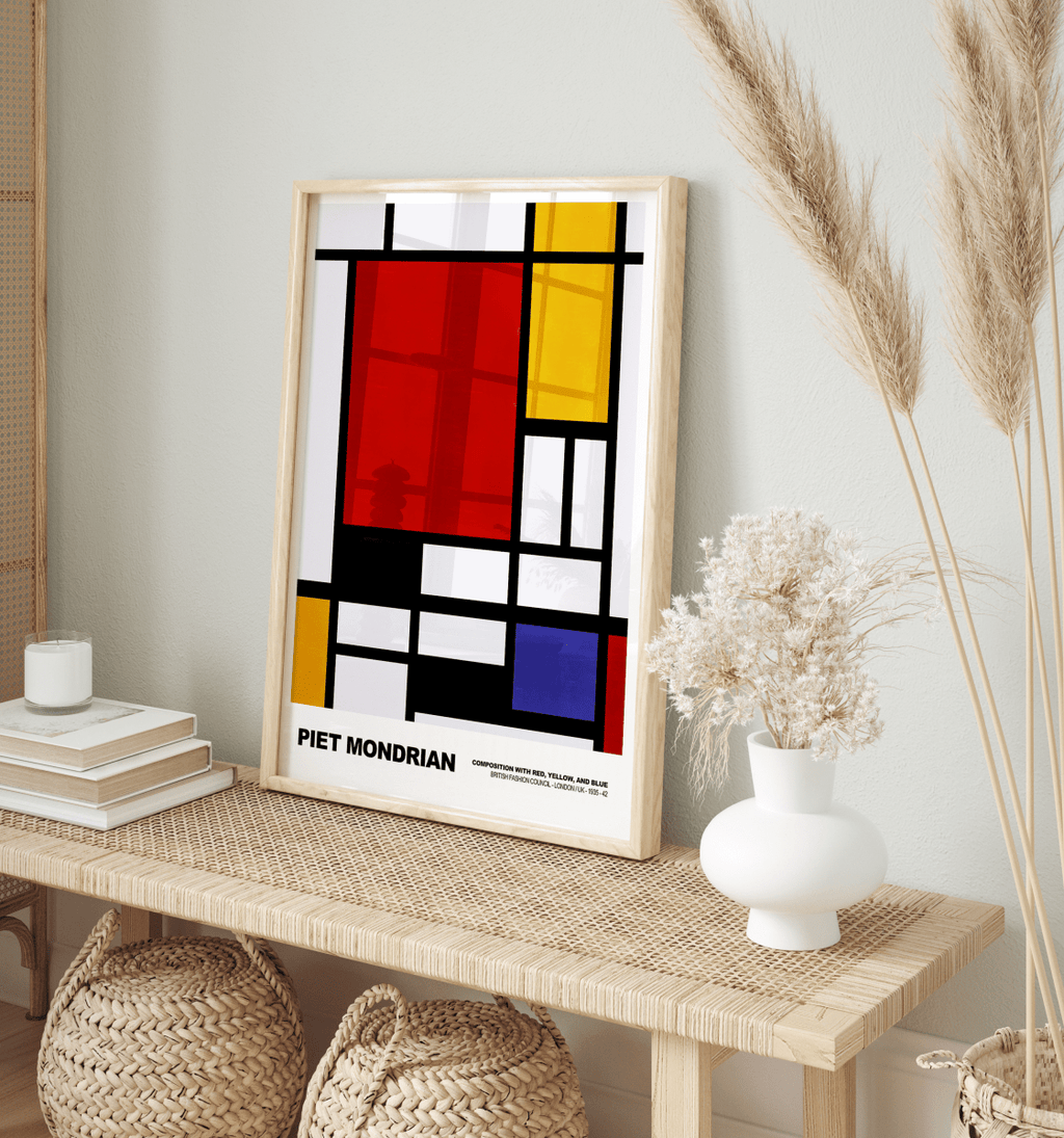 Poster Piet Mondrian · Composition with Red, Yellow and Blue · De Stijl, Neoplastizismus · Print ohne Rahmen-1