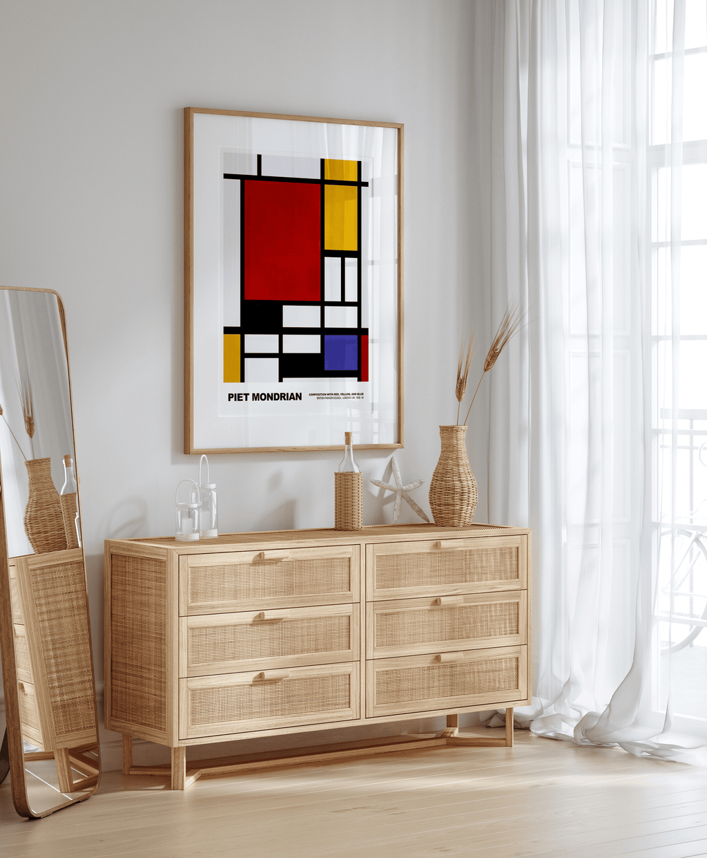 Poster Piet Mondrian · Composition with Red, Yellow and Blue · De Stijl, Neoplastizismus · Print ohne Rahmen-2
