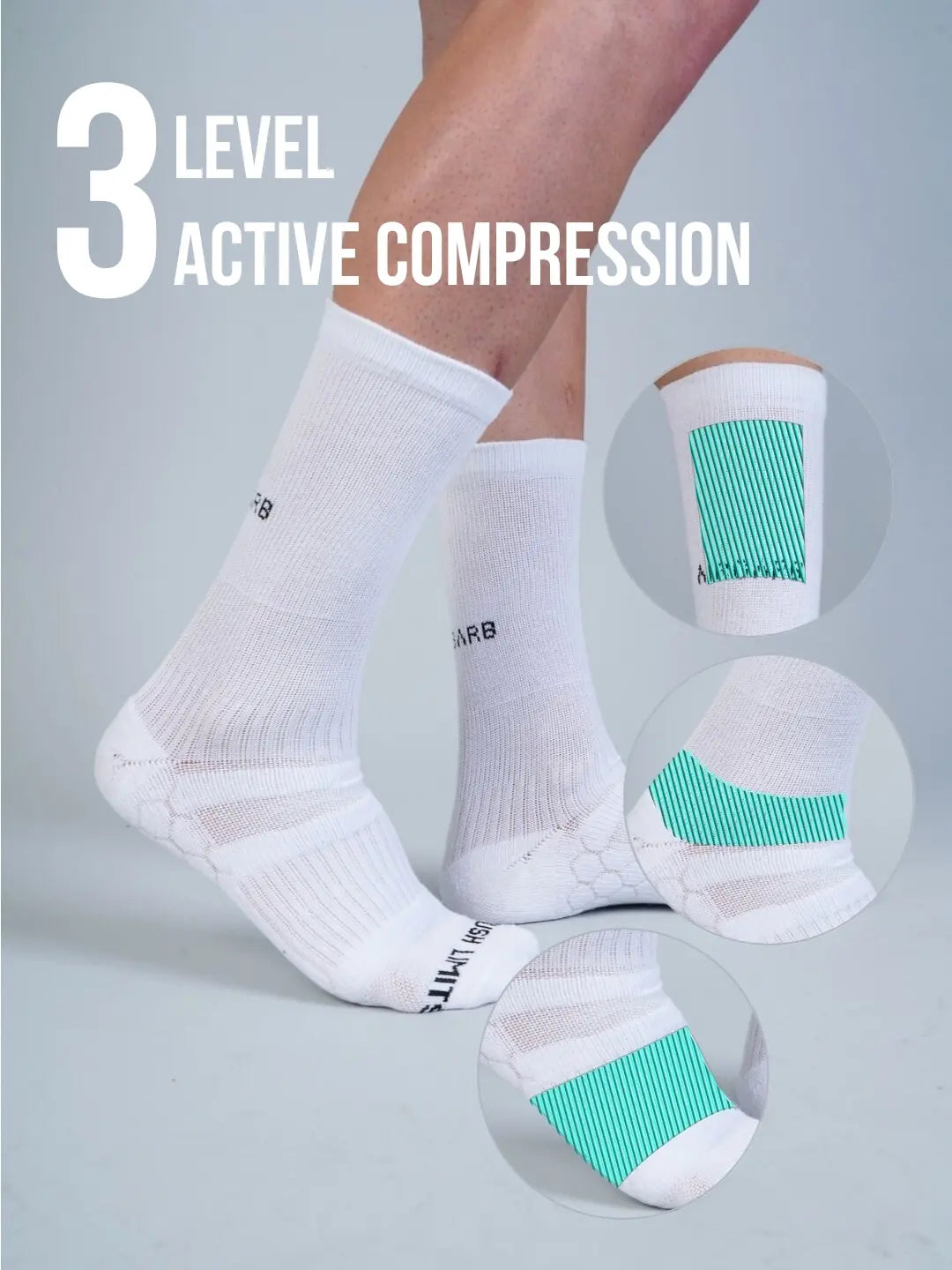 active compression Sports socks for gym, running, hiking and workouts best quality 3